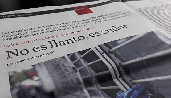 Leandro Mora Alfonsín en Le monde | No es llanto, es sudor