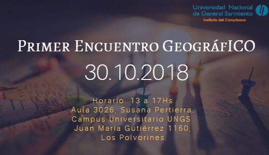 Primer encuentro GeográfICO
