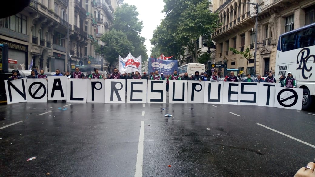 Presupuesto 2019: Fuerte movilización contra el ajuste