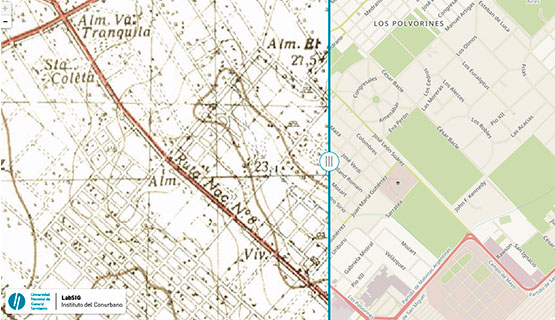 Visor de mapas históricos. Un recorrido por las transformaciones de la región metropolitana de Buenos Aires