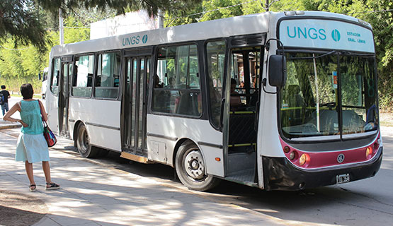 Volvió a funcionar el servicio de transporte de la UNGS