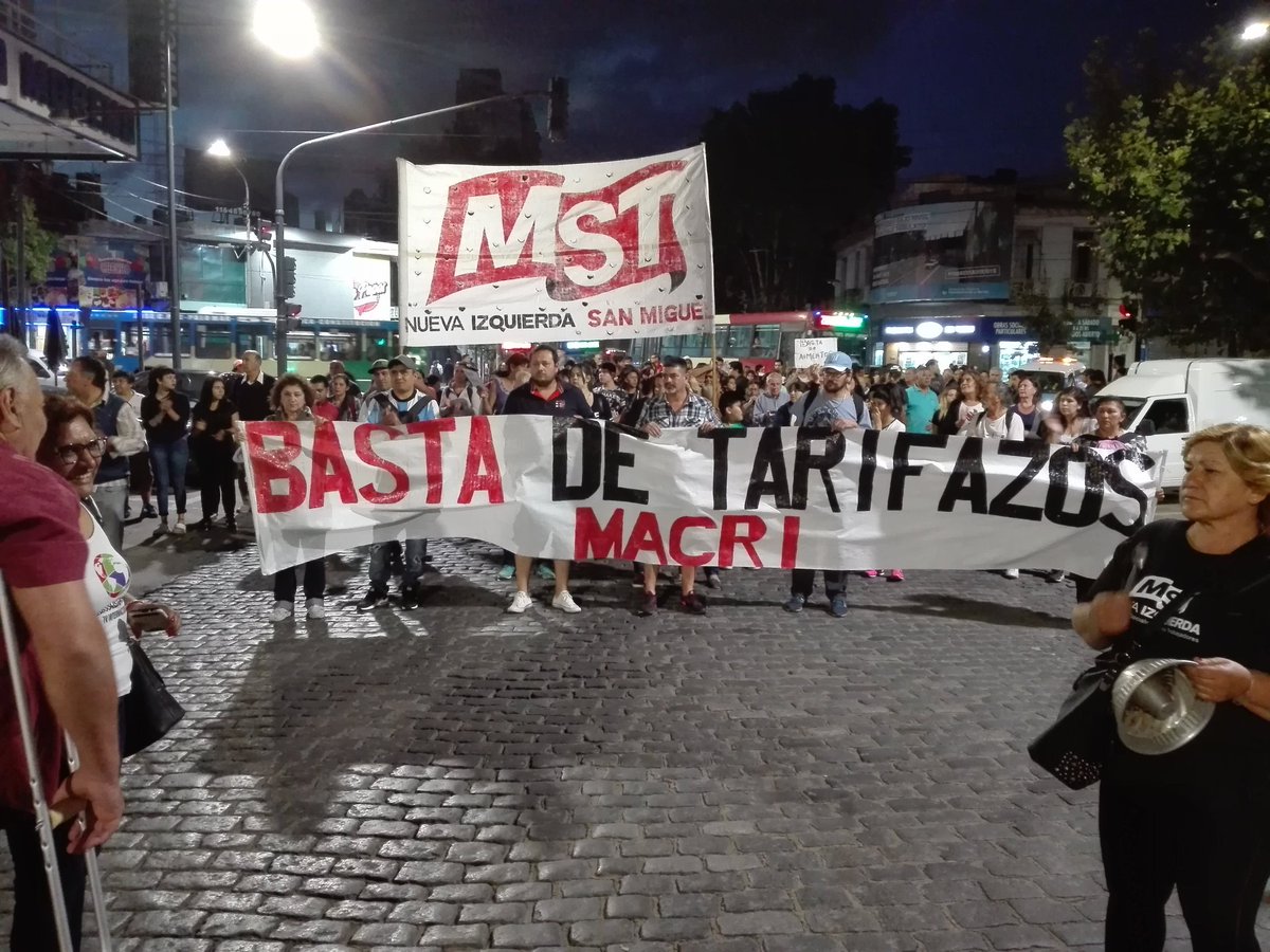 Otro ruidazo por tarifazos en San Miguel