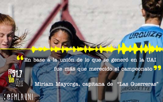 Miriam Mayorga, jugadora de UAI Urquiza y de la Selección Nacional se consagró bicampeona