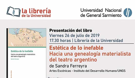 Presentación del libro Estética de lo inefable, de Sandra Ferreyra