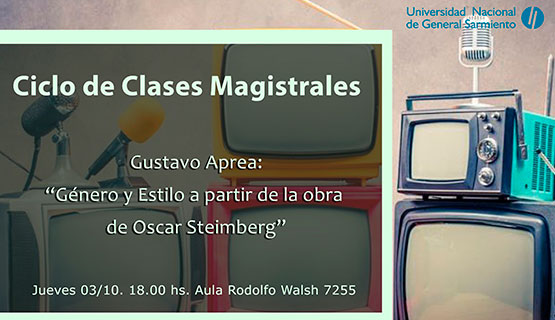 Clase magistral “Género y estilo a partir de la obra de Oscar Steimberg”