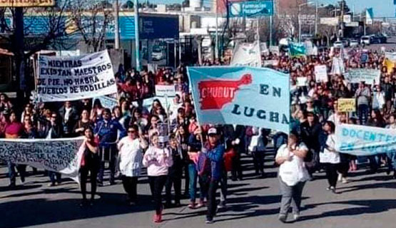 Solidaridad con las y los docentes de Chubut