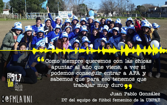 Fútbol Femenino consagración de la UNPAZ