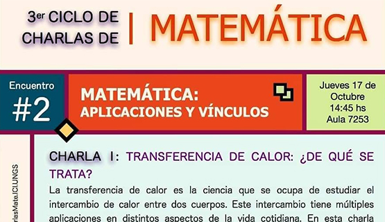 Ciclo de charlas de matemática: