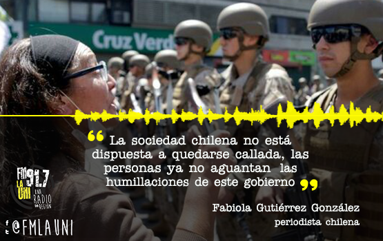 Protestas sociales, cacerolazos y represión en Chile