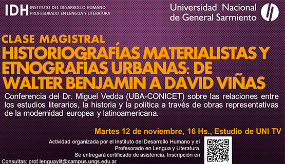 Conferencia sobre historiografías materialistas y etnografías urbanas