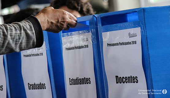 Votación de proyectos del Presupuesto Participativo