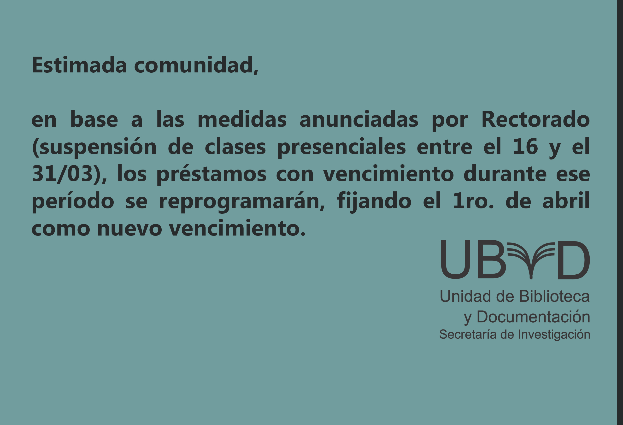 Sobre préstamos, devoluciones y horario de atención