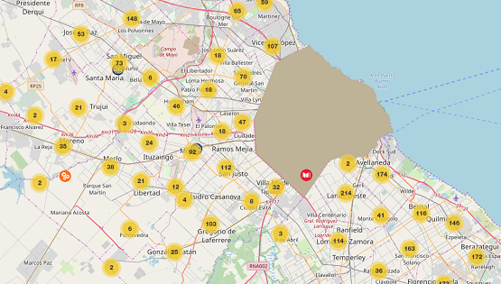 Mapa de organizaciones sociales del conurbano bonaerense