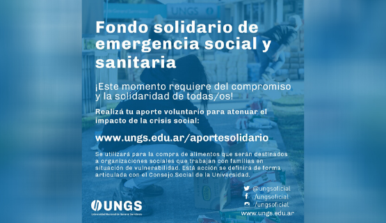 Fondo Solidario de emergencia social y sanitaria
