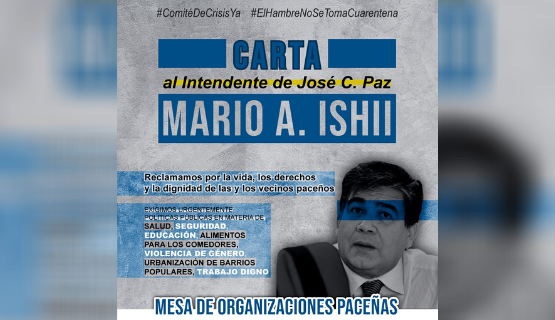 Organizaciones de José C. Paz realizan reclamos al intendente Ishii