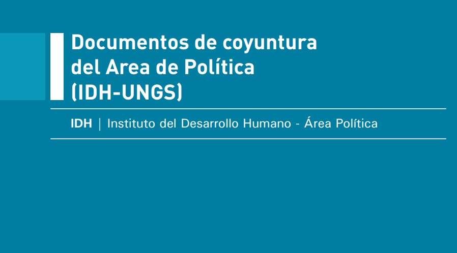 Documentos de coyuntura del Área de Política