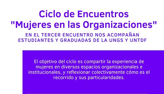 Tercer encuentro del ciclo Mujeres en las organizaciones