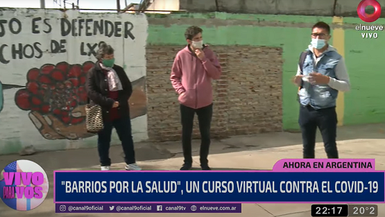 Barrios por la salud en Canal 9