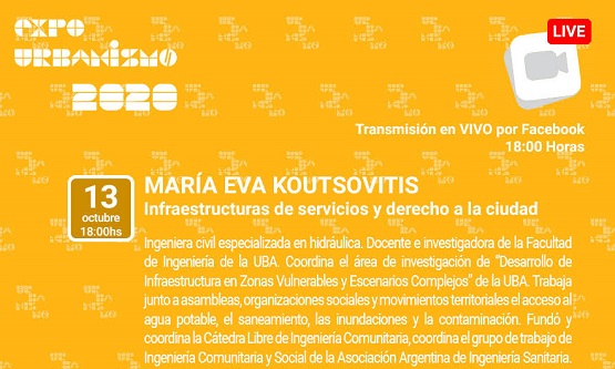 Expourbanismo 2020: Infraestructuras de servicios y derecho a la ciudad