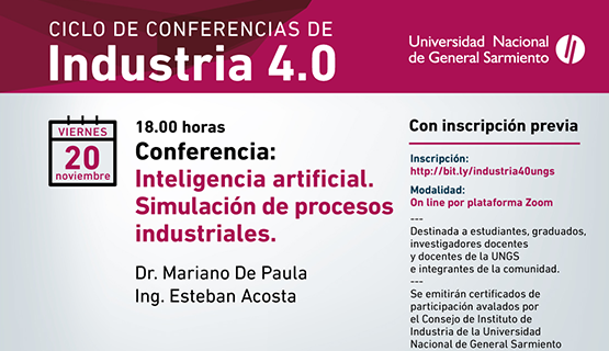 Inteligencia artificial y simulación de procesos industriales, en el ciclo 