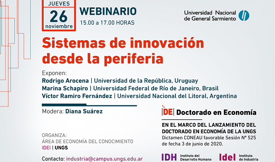 Webinario: Sistemas de innovación desde la periferia