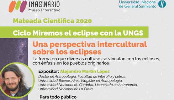 Mateada Científica: Ciclo Miremos el eclipse con la UNGS