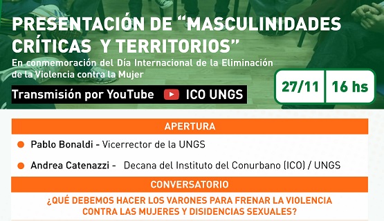 Presentación del espacio Masculinidades críticas y territorios