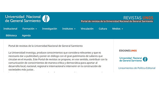 La UNGS lanzó su Portal de revistas de acceso abierto