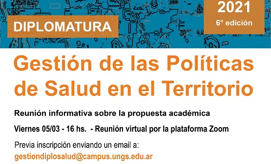 Reunión informativa sobre la Diplomatura en Gestión de las Políticas de Salud en el Territorio