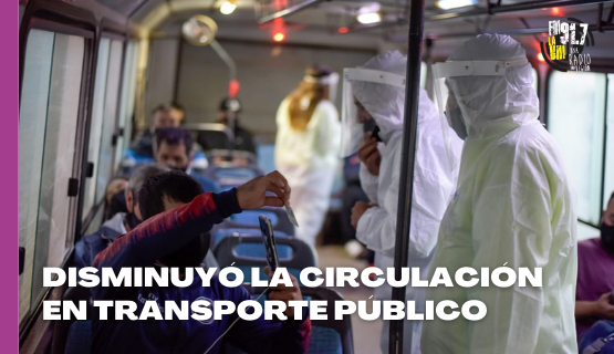COVID-19 | Disminuye la circulación en transporte público debido a las nuevas medidas