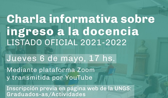 Charla informativa sobre ingreso a la docencia