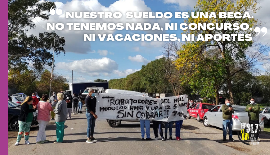 Moreno | Trabajadores de la salud reclaman el pago de sueldos atrasados