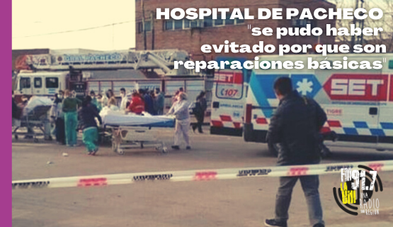 Incendio en el Hospital de Pacheco: “Hay 9 trabajadores internados por inhalar humo”