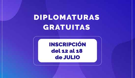 Inscripciones a las Diplomaturas gratuitas del Centro Cultural