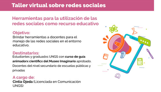 Taller virtual sobre redes sociales en el entorno educativo