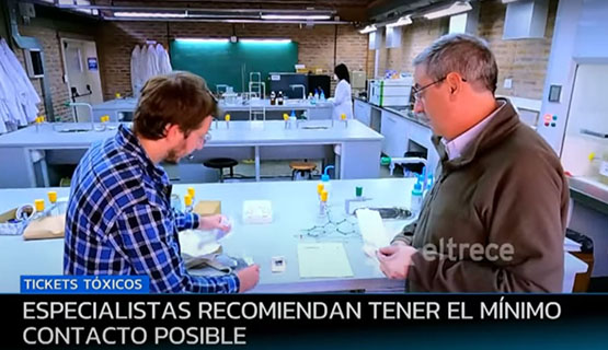 Bisfenol A en papel térmico | Javier Montserrat y Silvina Basack en Telenoche