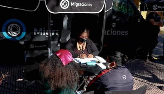 Operativo para migrantes en Malvinas Argentinas