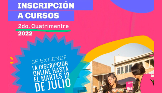 Inscripción a cursos y talleres 2022