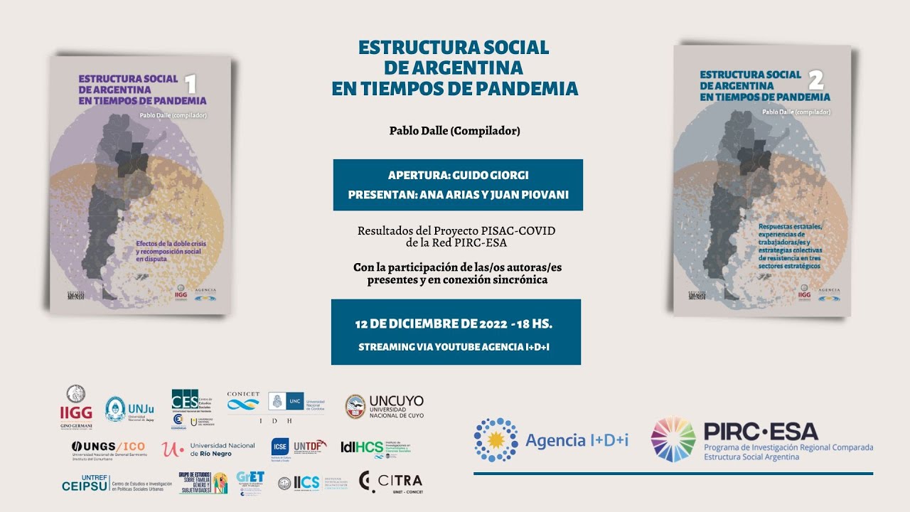 Se presentó el libro Estructura social de Argentina en tiempos de pandemia