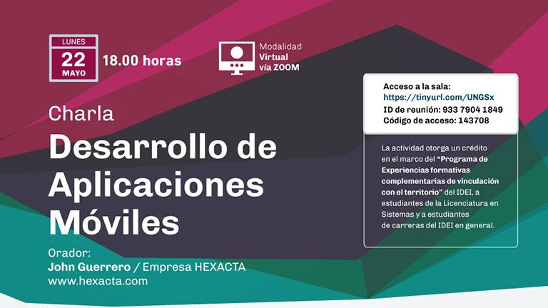 Charla sobre desarrollo de aplicaciones móviles