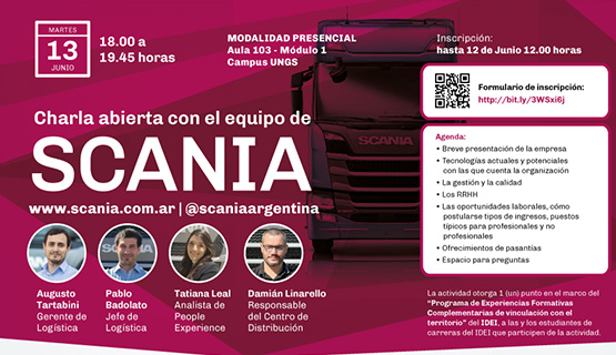 Charla abierta con el equipo de SCANIA