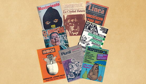 Muestra de revistas político-culturales de los años 80s