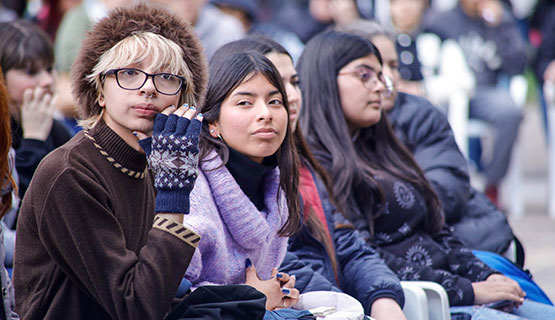 Jóvenes debatieron sobre derechos humanos en una escuela de Campo de Mayo
