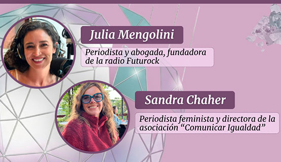 Charla sobre violencia política en entornos digitales, con Julia Mengolini y Sandra Chaher