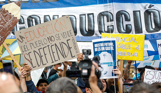 Multitudes colmaron las calles de todo el país para reclamar por el cumplimiento de la Ley de Financiamiento Universitario