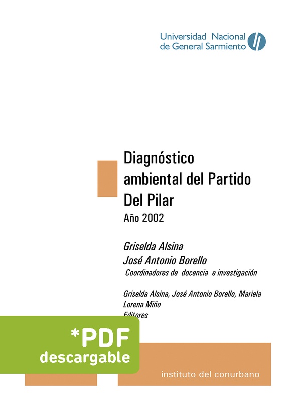 Diagnóstico ambiental del Partido Del Pilar. Año 2002