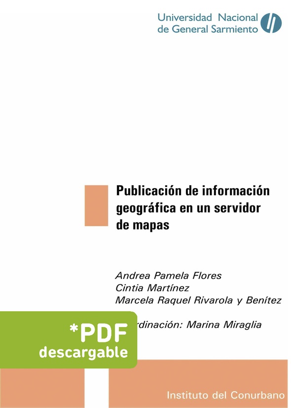 Publicación de información geográfica en un servidor de mapas